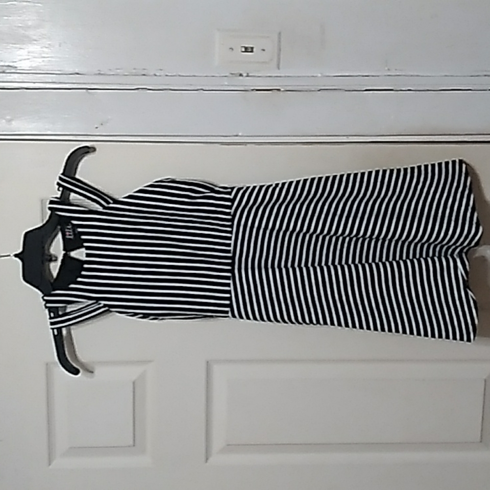Brand New black & white dress stretchy